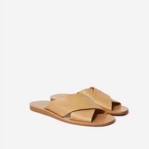 Everlane Day Crossover Sandal - Light Taupe - Size 7.5